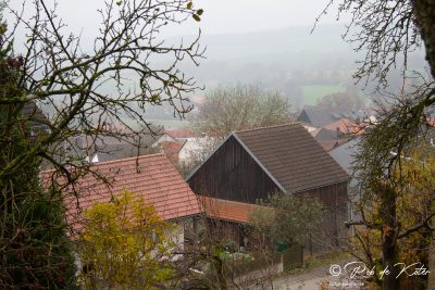View from "Am Schlossberg" / Blick Am Schlossberg Tännesberg, Oberpfalz, Bayern.